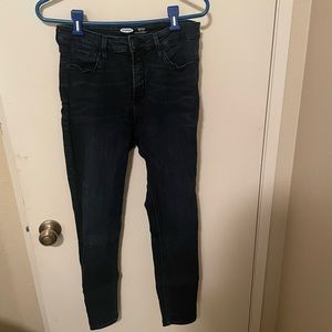 Old Navy Rockstar Super Skinny High Rise Dark Blue Size 8